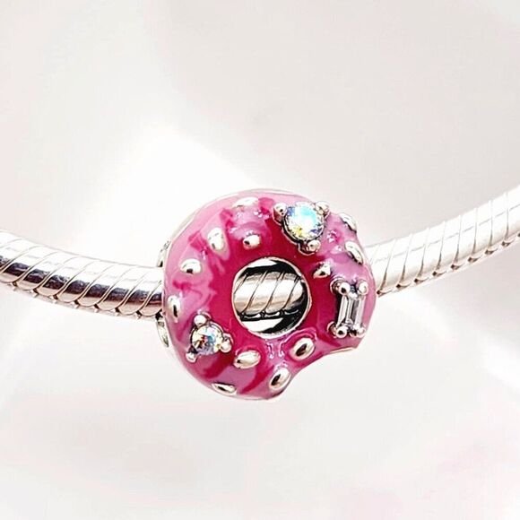 Pandora Donut Sterling Silver Charm - Picture 2 of 6